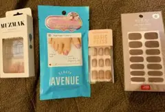 ネイルチップ　シールなど4点セット