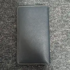 ダークブルー 合成皮革 カードケース