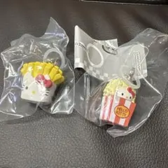 ハローキティ　アメリカンデザイン　めじるしアクセサリー　ポテト　ポップコーン