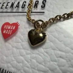 美品】HUMAN MADE ハートネックレス ゴールド シルバー925 - メルカリ