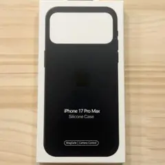 Apple iPhone 17 Pro MAX シリコーンケース ブラック