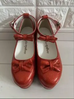 angel's robe 赤リボン付きシューズ 19.0