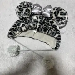 ミニー ディズニー ヒョウ柄 被り物 ファンキャップ