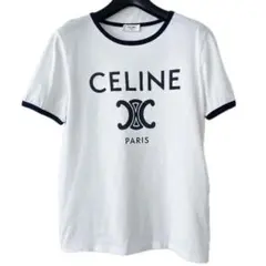 CELINE セリーヌ ロゴ Tシャツ 半袖 ホワイト トリオンフのサムネイル