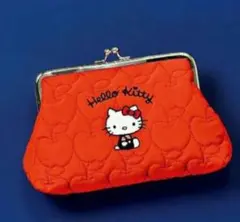 リンネル 2026年3月号増刊号付録のみハローキティ刺繍入りがま口ポーチ