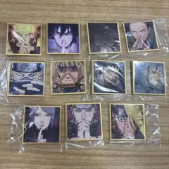 NARUTO 豆ガシャ 色紙 第四弾 コンプリートセット オビト イタチ サスケ