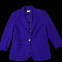 紫 テーラードジャケット Mサイズ 古着