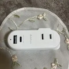 Addtam コンセントタップ usb 国内・海外両用電源タップ