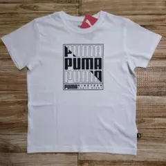 新品 未使用 PUMA プーマ 半袖 Tシャツ 男の子 白色 140