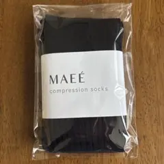 新品　MAEE コンプレッションソックス 着圧ソックス ブラックのサムネイル