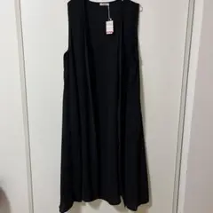 お値下げ　♦︎新品♦︎【mysa】ロングジレ　Lサイズ　ブラック