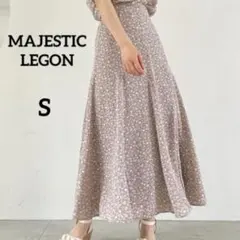 マジェスティックレゴン　レディパターンロングスカート　ベージュ　マーメードのサムネイル