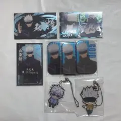 呪術廻戦 五条悟 ステッカー ラバスト アクキー 缶バッジ