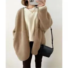 ボアカーディガン フリースジャケット