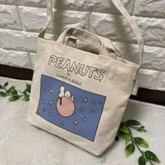 【未使用】ROOTOTEスヌーピー コラボ　キャンバス 2WAY トートバッグ