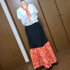 着物リメイク　又上ゆったりワイドパンツ