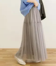 新品未使用タグ付★URBAN RESEARCH チュールギャザースカート