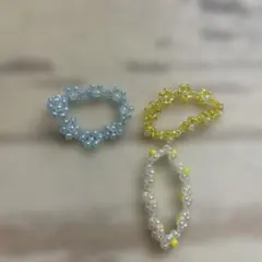 ビーズ指輪