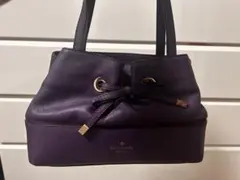 kate spade ケイトスペード　レザーバケットバッグ　パープル