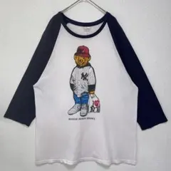 BOOGIE DOWN BRONX ベアー ラグランtシャツ七部丈XLのサムネイル