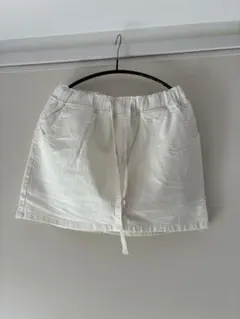 新品　ホワイトデニムミニスカート
