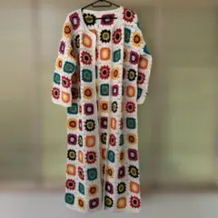 【試着のみ】Freada/フリーダ グラニースクエアロングカーディガン