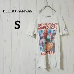 BELLA+CANVAS【S】ホワイト Tシャツ カラフルデザイン 一点物✨