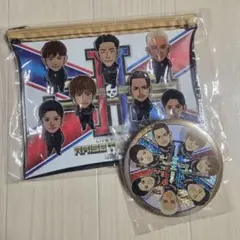 三代目JSB 100mm 集合 缶バッジ ポーチ RAISE THE FLAG