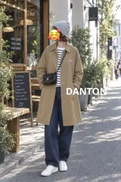 DANTO ダントン ナイロンタフタステンカラーコート 38
