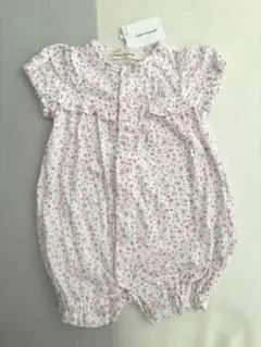 【新品】半袖　キリンのソフィー　花柄ロンパース　70cm