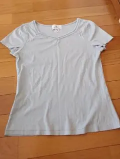 KUMIKYOKU グレー Vネック Tシャツ サイズ2のサムネイル