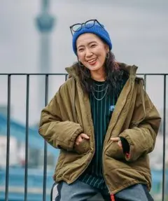 タグ付き ニコアンド misayo キルドキカーディガン カーキ ☆ まっちゃん様☆新品 ニコアンドMisayoキルドキカーディガン L