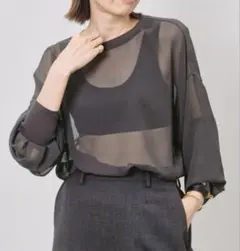 トップス L'Appartement Dolman sleeve sheer Blouse 21SS L'Appartement Dolmansleeve Sheer Blouse等