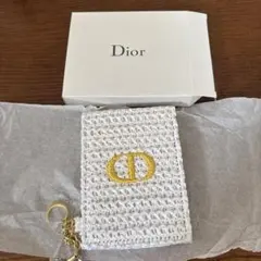 Dior ノベルティ　ホワイト 編み物 ミラー