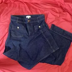 H&M ダークブルー ハイウエストデニム EUR 38