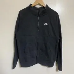 【L20】 NIKE ジップアップトレーナー サイズM ブラック