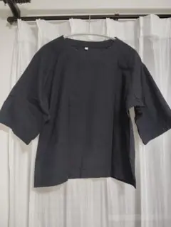 シンプル 黒半袖Tシャツ XS-S