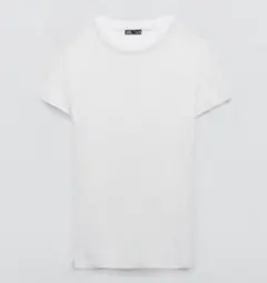 ZARA メッシュTシャツ　半袖　ホワイト