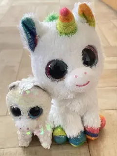 Ty Beanie Boos ユニコーン ぬいぐるみ　おまけつきのサムネイル