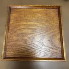 木製トレー 天然木 お盆 トレイ 正方形 ナチュラル 北欧風￼