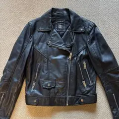 ZARA trf 本革　ラムレザー　ライダースジャケット　S