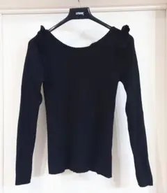 INGNI INGNI トップス ニット 黒 リボン レディース