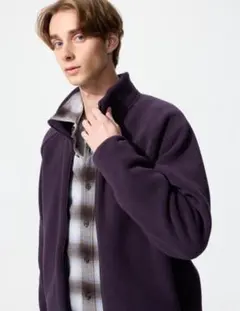 UNIQLO ユニクロ　フリース　ダークパープル　Lサイズ