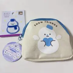스노우맨 ​​SnowMan 다이컷 파우치 헝겊 블루 블루 캔두
