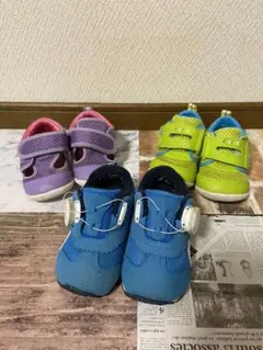 13.5cm 子供 スニーカー3足セット