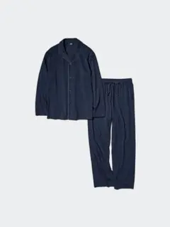 4点セット！！ 美品 ユニクロ エアリズムコットンパジャマ Lサイズ ネイビー