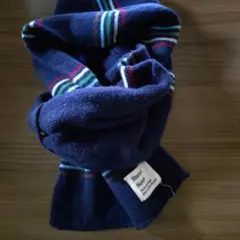 Standard Number ネイビー ストライプ マフラー