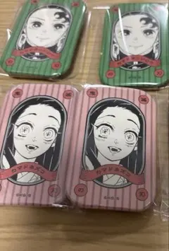 鬼滅の刃 スクエア缶バッジコレクション 第1弾 スタンド付き 竈門炭治郎 禰豆子