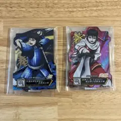 キングダム　一番くじ E賞 アクリルスタンド 羌瘣　信　ホロ加工2種