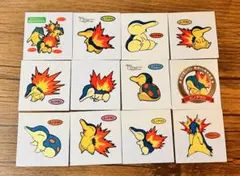 ポケモンパン デコキャラシール 12枚　ヒノアラシマグマラシ　バクフーン